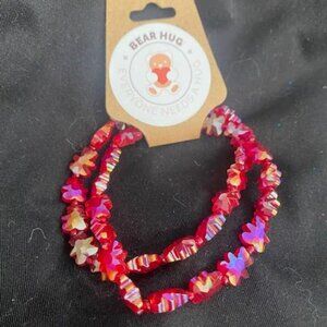 Jeweled Red Bear Bracelet